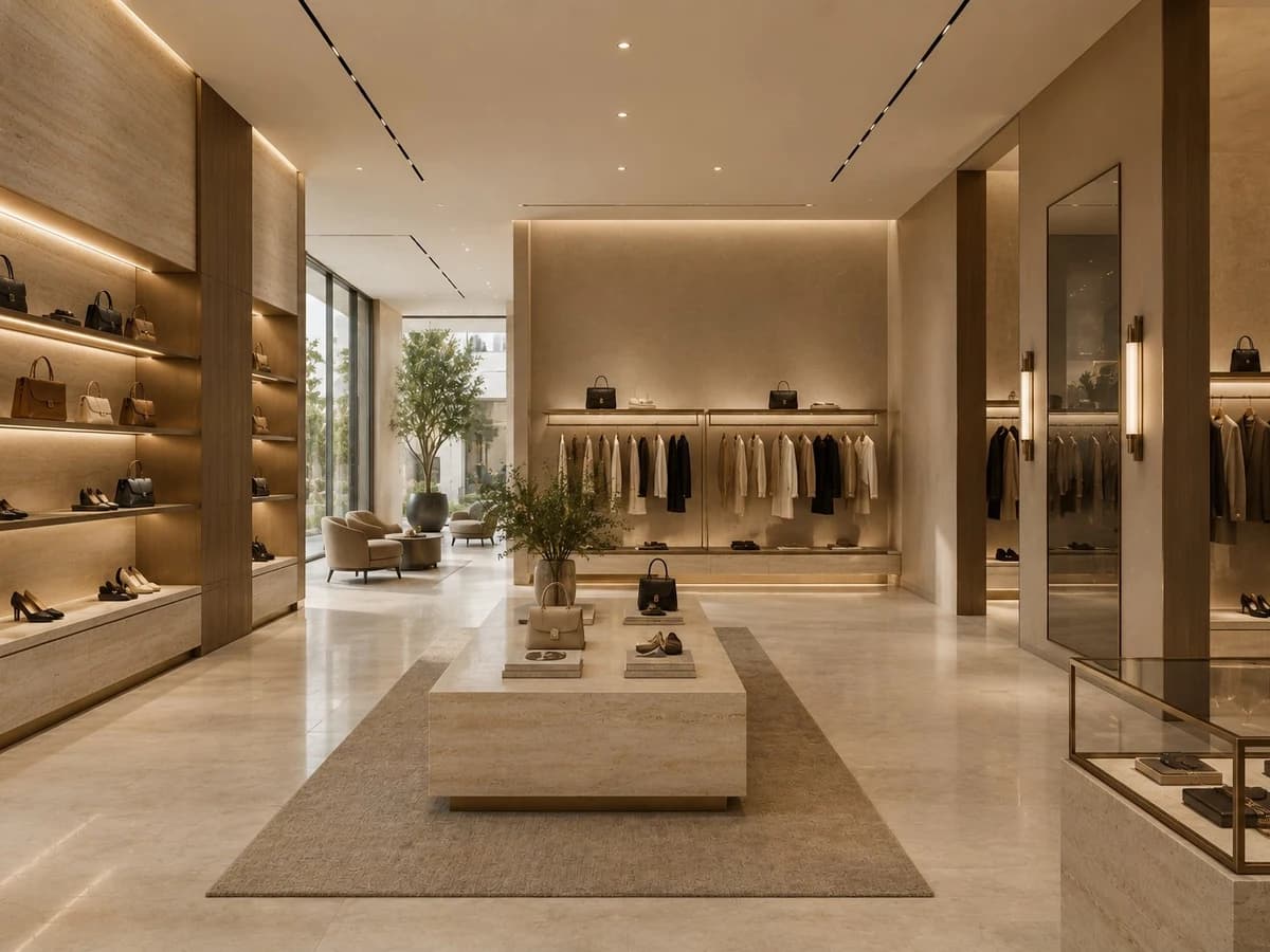 Luxury retail interior — flagship brand environment