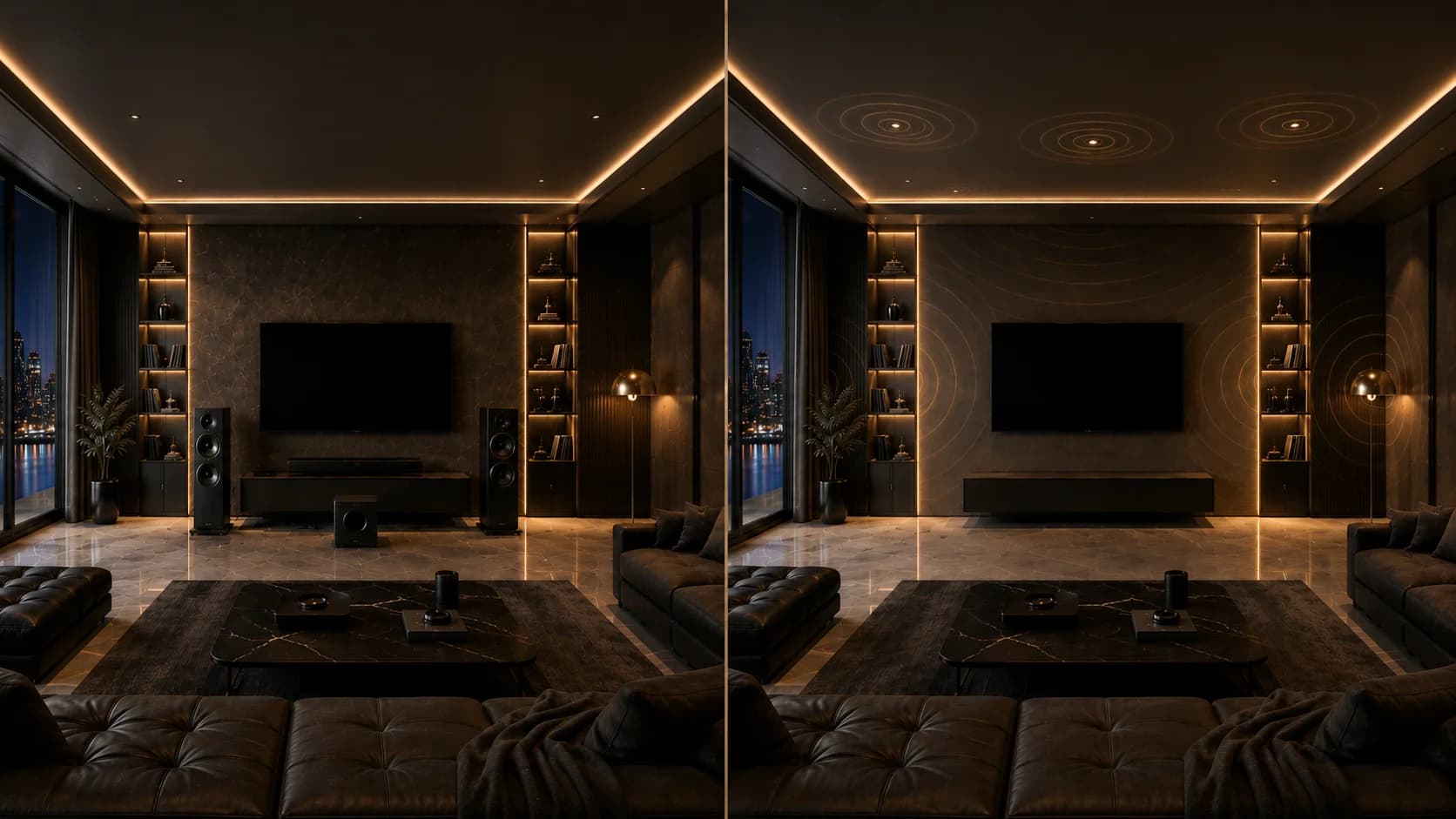 HST vs Traditional Audio — Same room, two approaches